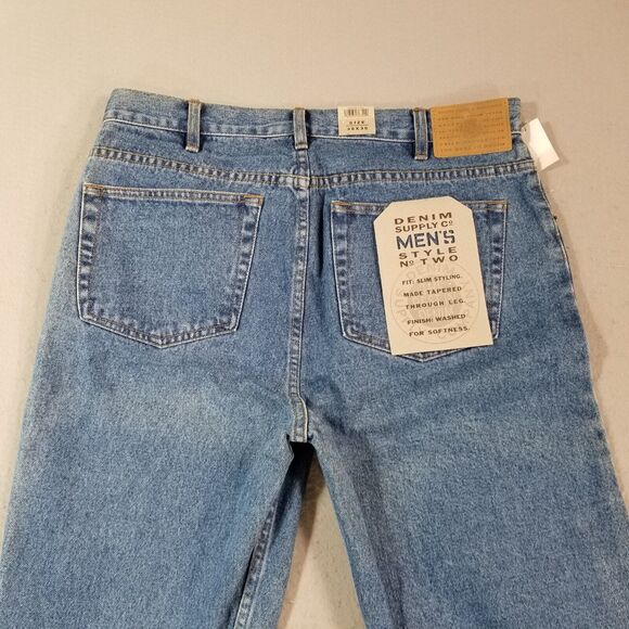 Denim Supply Co jeans men's 36x30 Slim tapered blue denim pants NEW - Picture 7 of 12
